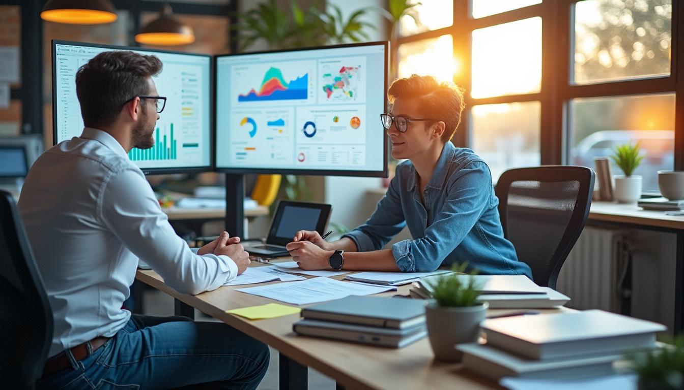 Illustration: Présentation de la différence entre le reporting et l’analyse : objectifs et usages