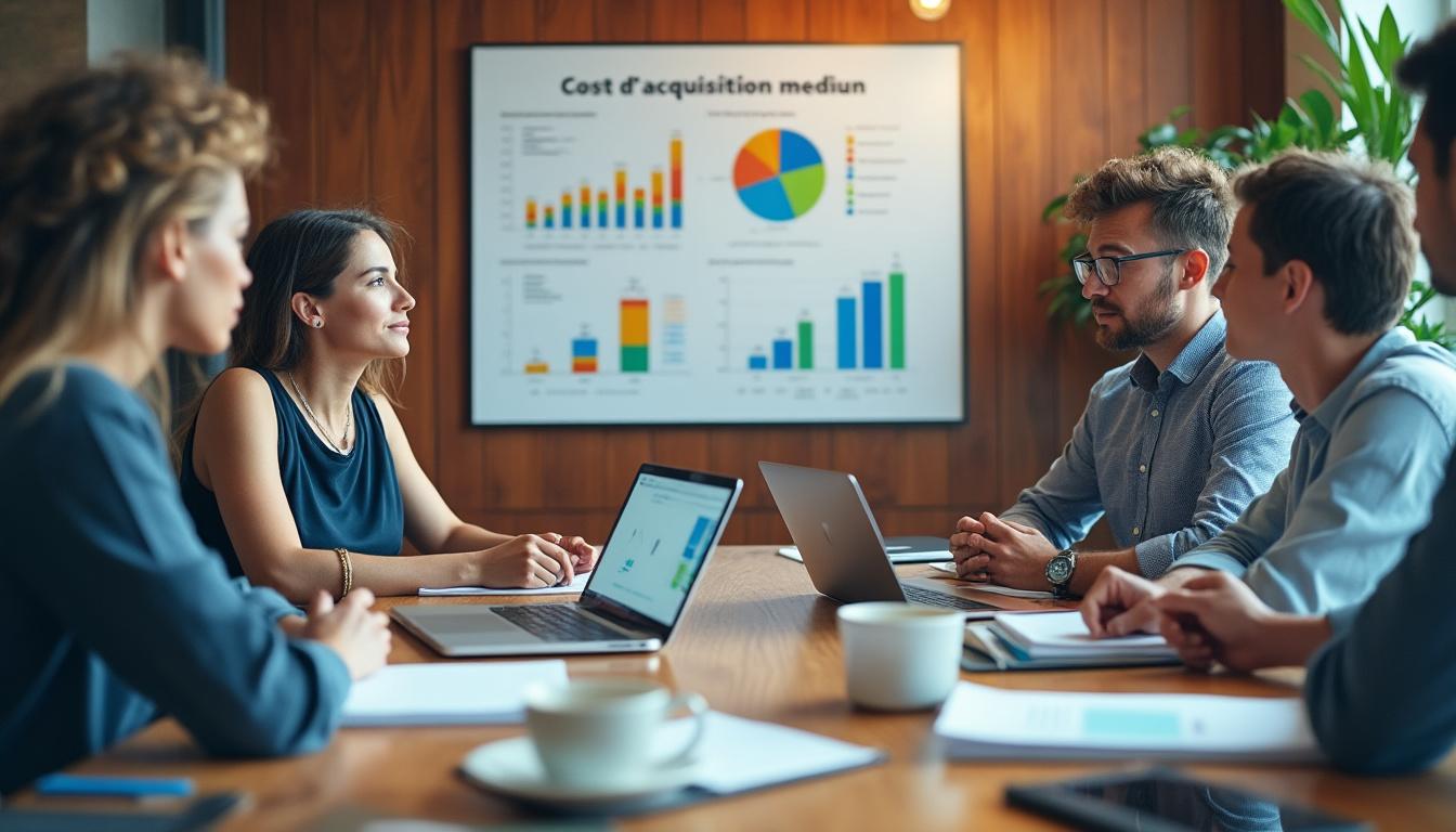 Illustration: Définition et concepts du coût d’acquisition moyen en marketing