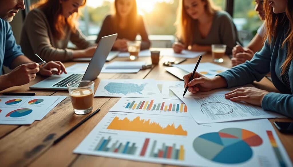 Tableaux de corrélation de la saisonnalité, trafic et évolution